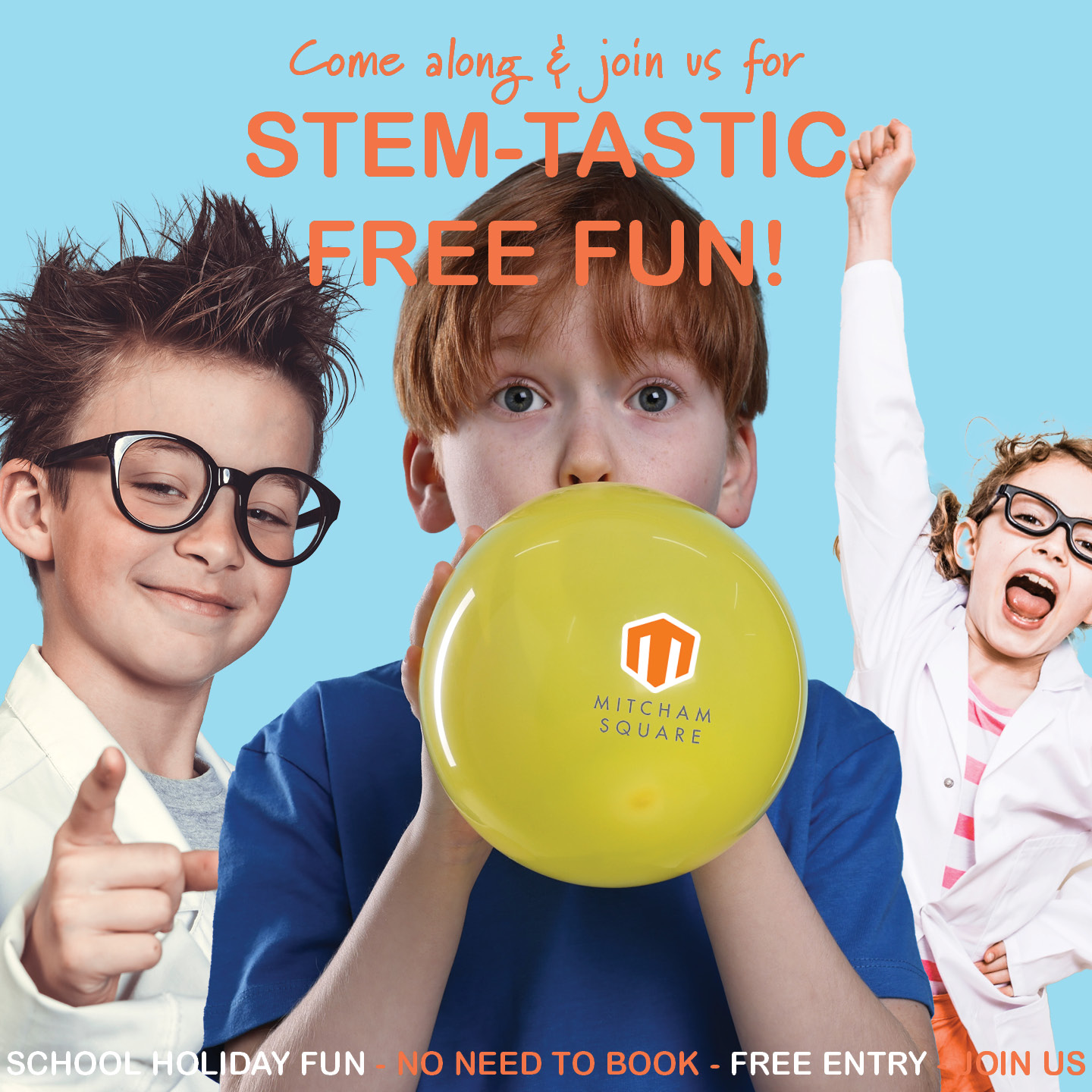 MITCHAM – July School Holidays 2025 – Website Heaps of FREE Stem-tastic Fun for the kids these July School Holidays at Mitcham Square Shopping Centre