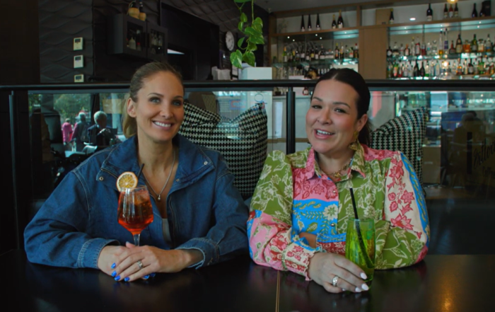 Hayley & Lauren from Adelady tour of Mitcham Square