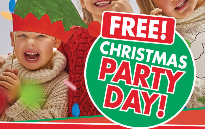 Christmas Party Day 2025 Free Fun on Sat 6th Dec at Mitcham Square