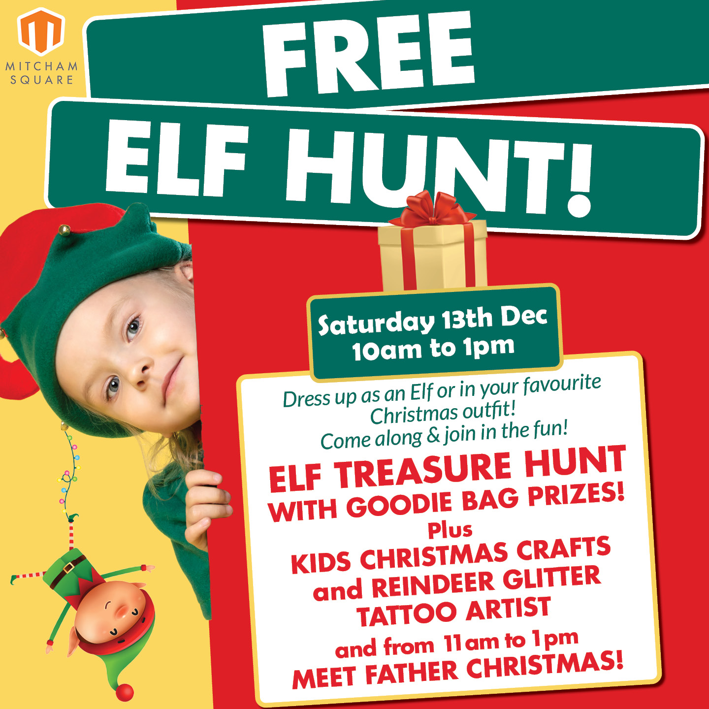 Mitcham_Elf Hunt_post Free Elf Hunt at Mitcham Square
